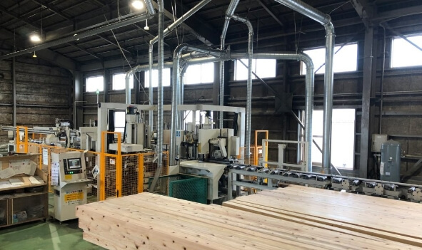 本社プレカット工場の写真