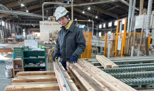 本社プレカット工場の写真