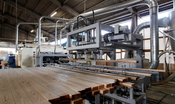 本社プレカット工場の写真