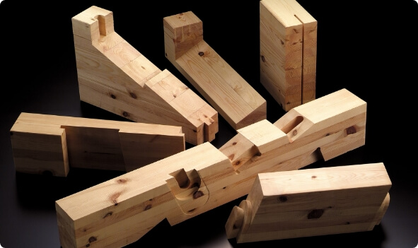 プレカットの加工例