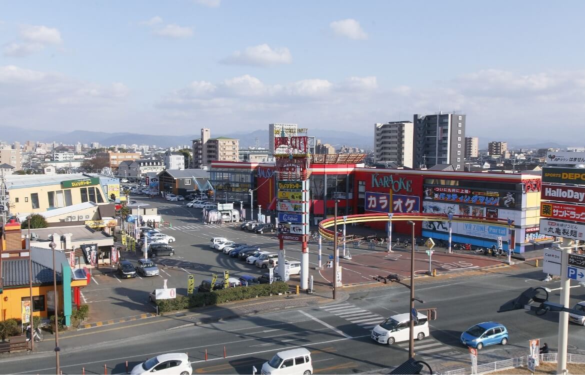 ナムコワンダーシティの上空写真