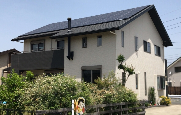 東区O様邸　SHARP 9.90Kw（スレート屋根）